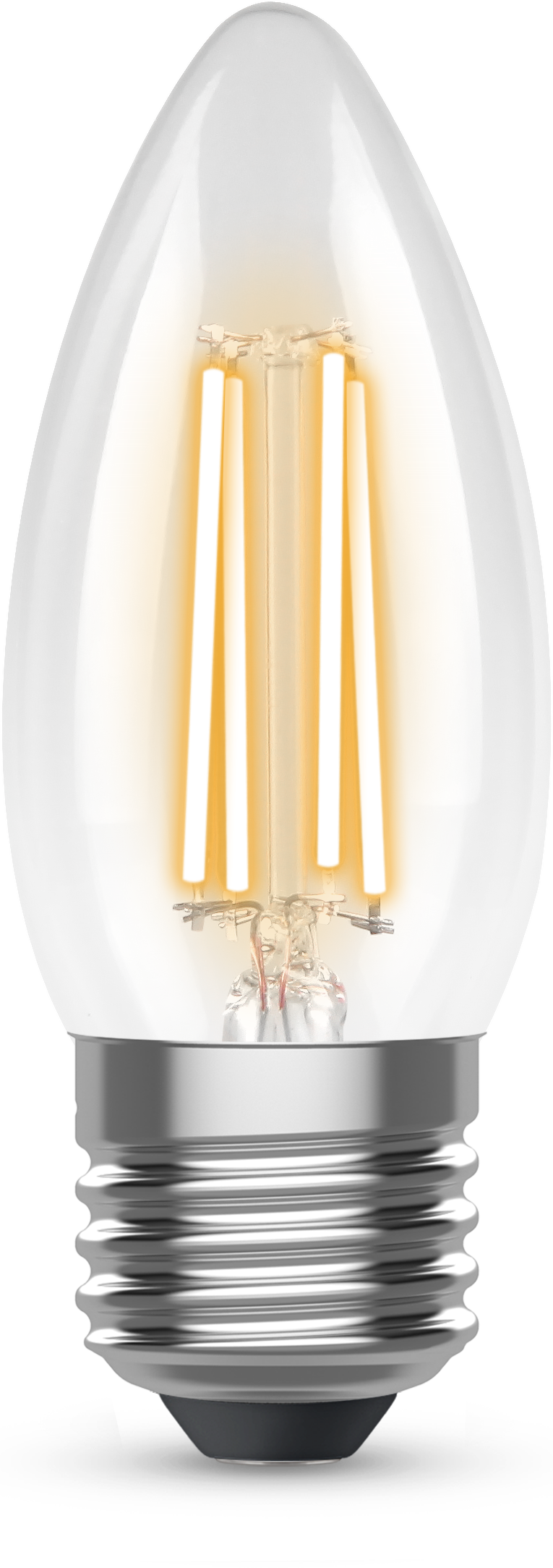 Kosnic 470lm 4.2W E27 LED Dimmable Clear Filament Candle Lamp 4000K