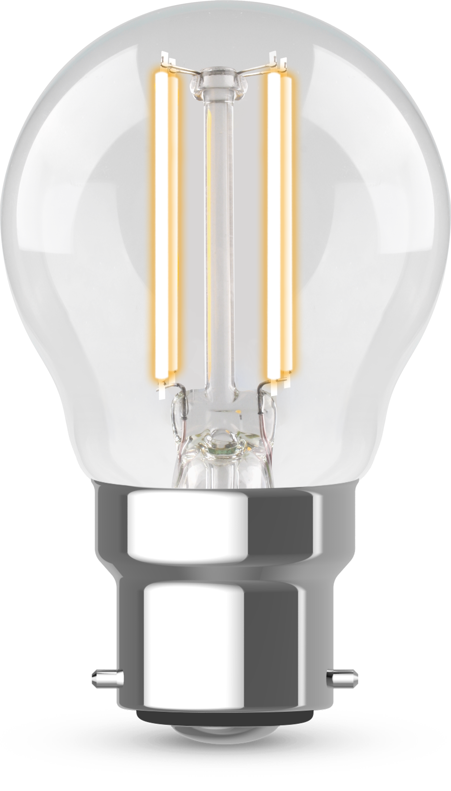 Kosnic 470lm 4.2W B22 LED Non Dimmable Clear Filament Golf Lamp 4000K