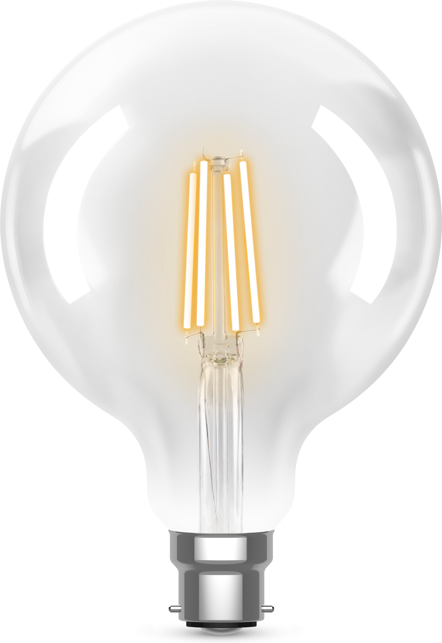 Kosnic 470lm 4.2W B22 Filament Large Globe G125 Lamp 2700K