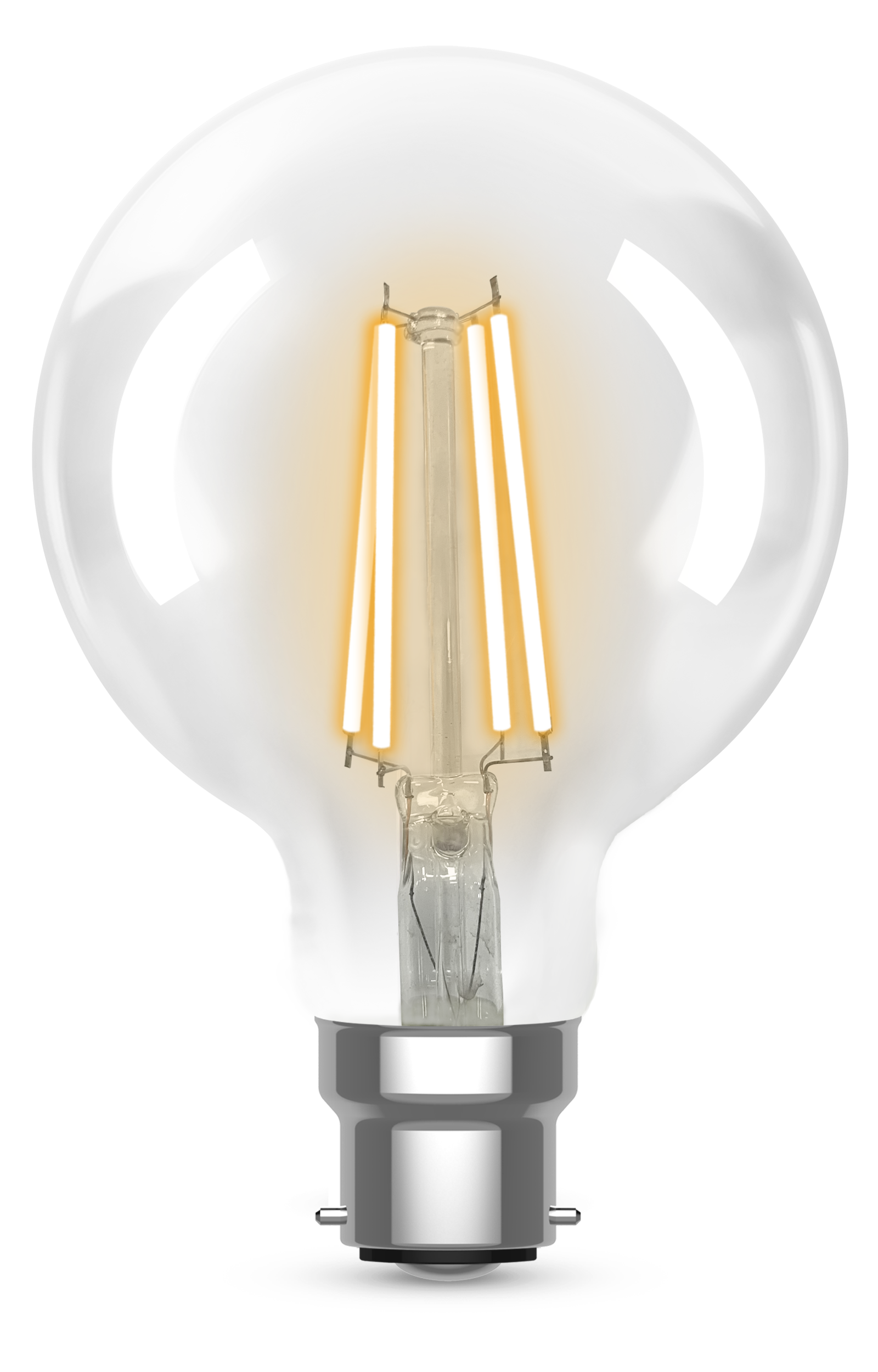 Kosnic 470lm 4.2W B22 Filament Small Globe G80 Lamp 2700K