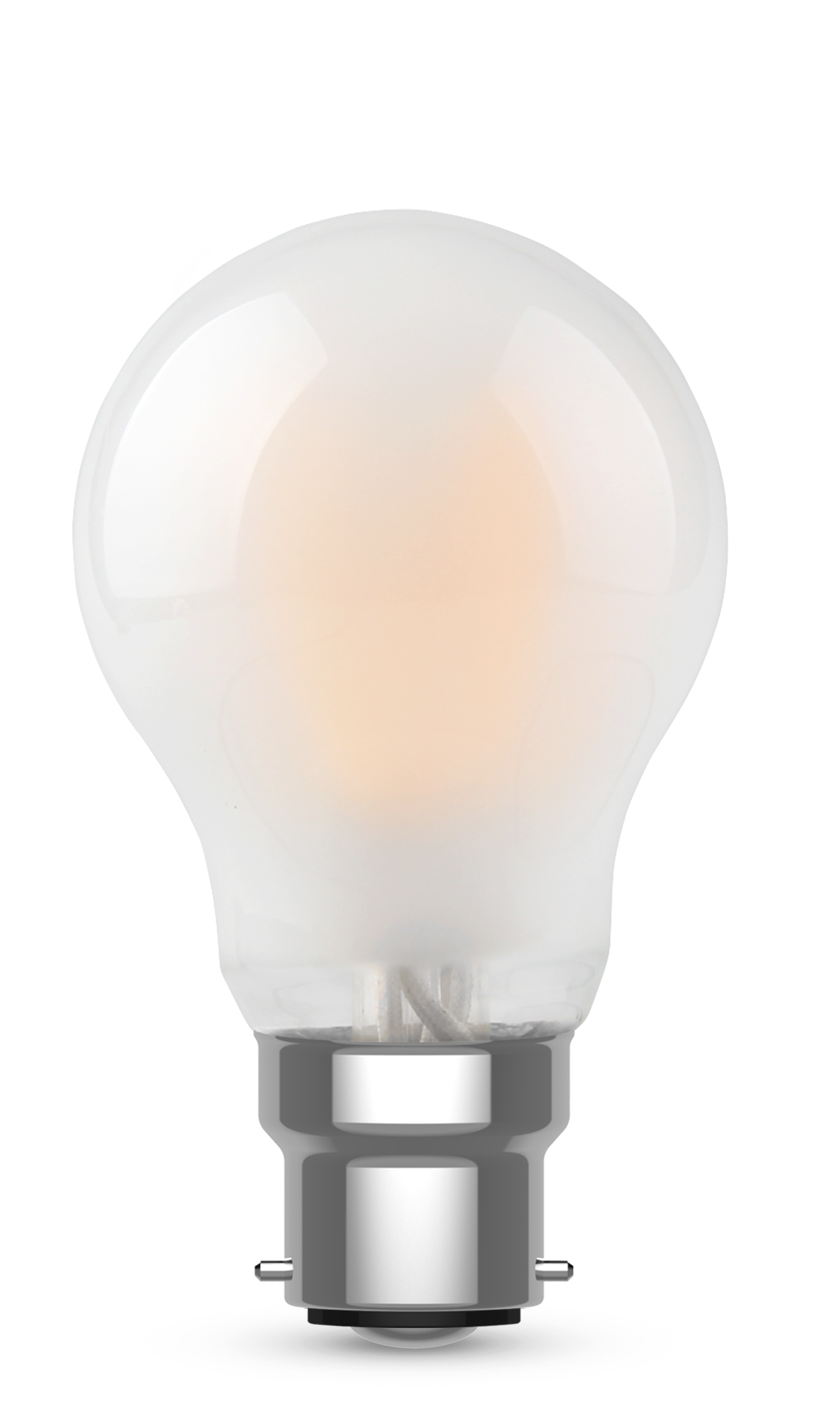 Kosnic 450lm 4.2W B22 LED Non Dimmable Frosted Filament GLS A60 Lamp 2700K