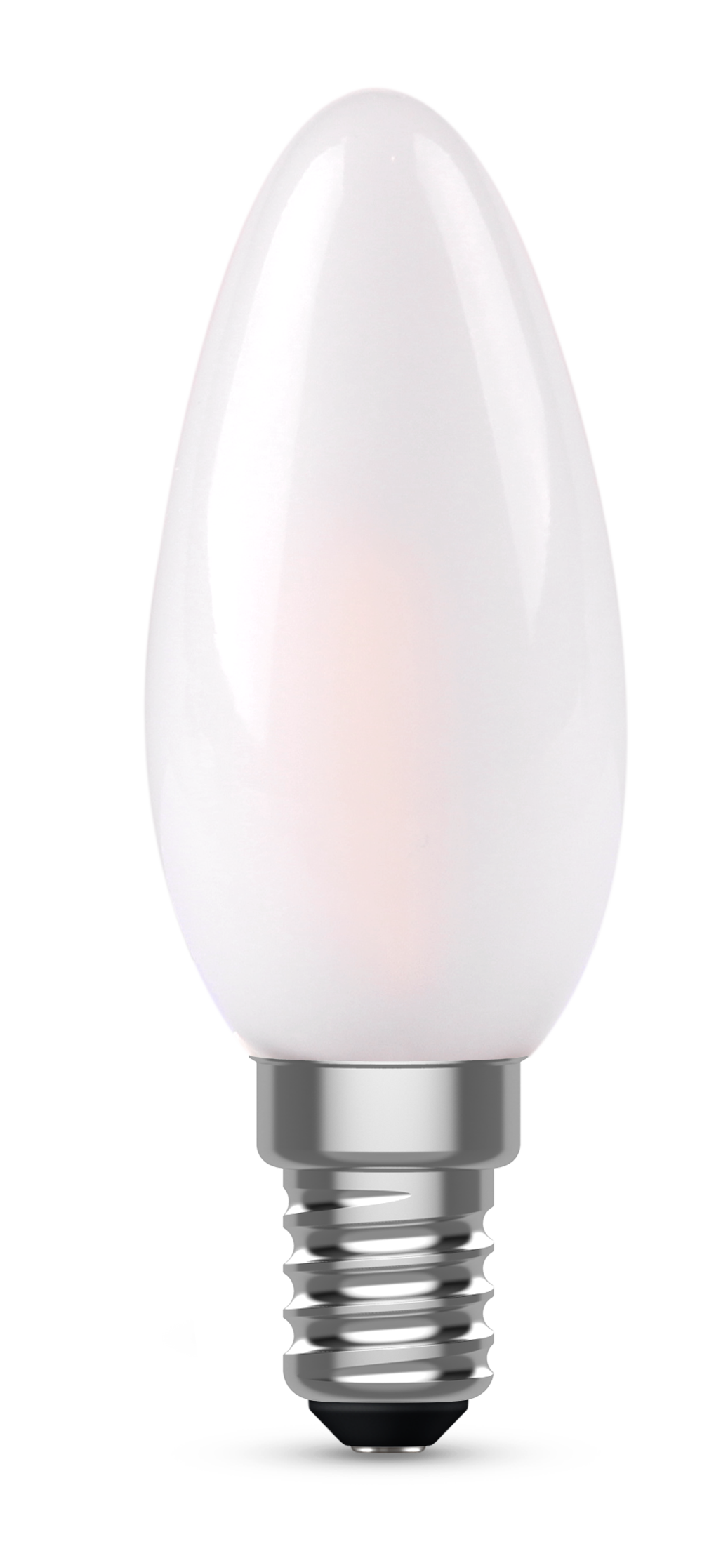 Kosnic 470lm 4.2W E14 LED Dimmable Frosted Filament Candle Lamp 2700K