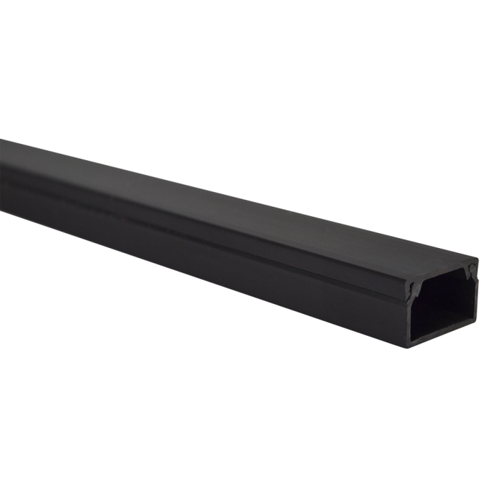 Falcon 25mm x 16mm Mini Trunking Black (3m Length)