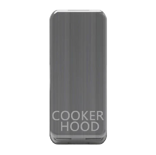 Thrion Grid Switch Rocker Cover Marked "Cooker" Brushed Chrome