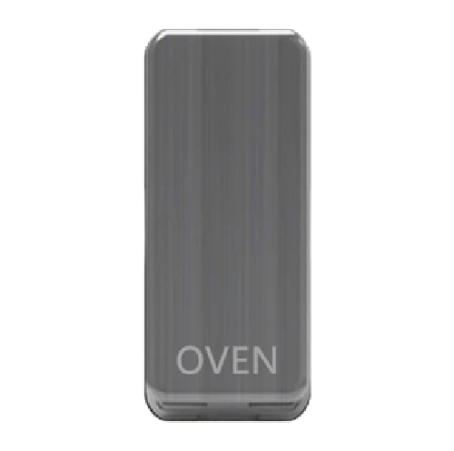 Thrion Grid Switch Cover Engraved Oven Brushed Chrome