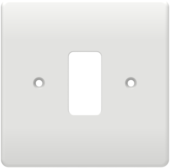 Thrion 1 Gang Grid Switch Front Plate White