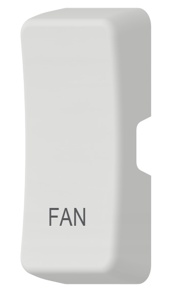 Thrion White Rocker Engraved Fan