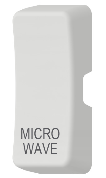 Thrion White Rocker Engraved Microwave