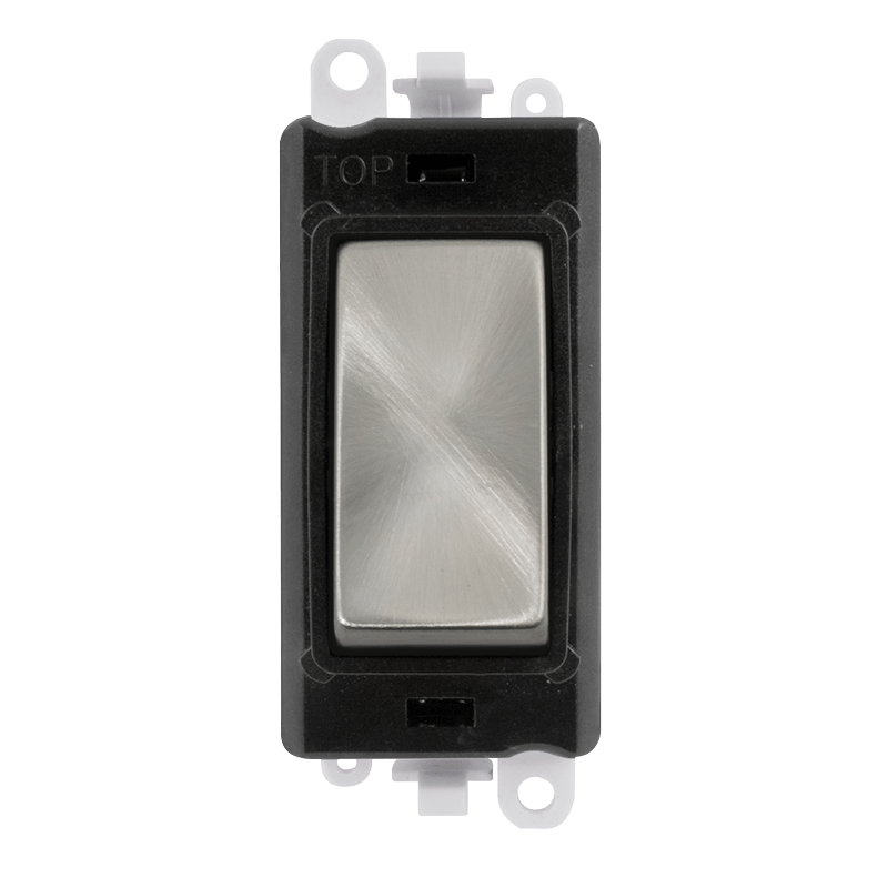 Click GridPro 20A 2 Way Switch Module Black Satin Chrome