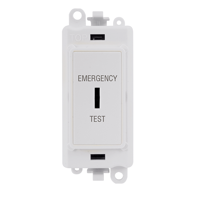 Click GridPro 20A DP Emergency Test Keyswitch Module Polar White