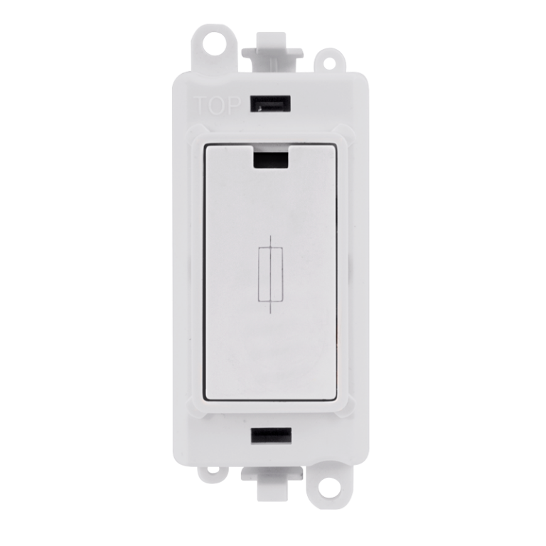 Click GridPro 13A Fused Connection Module Polar White