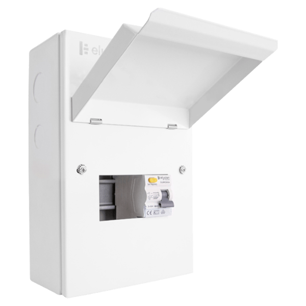 Elucian 5 Way 63A RCD Metal Garage Unit