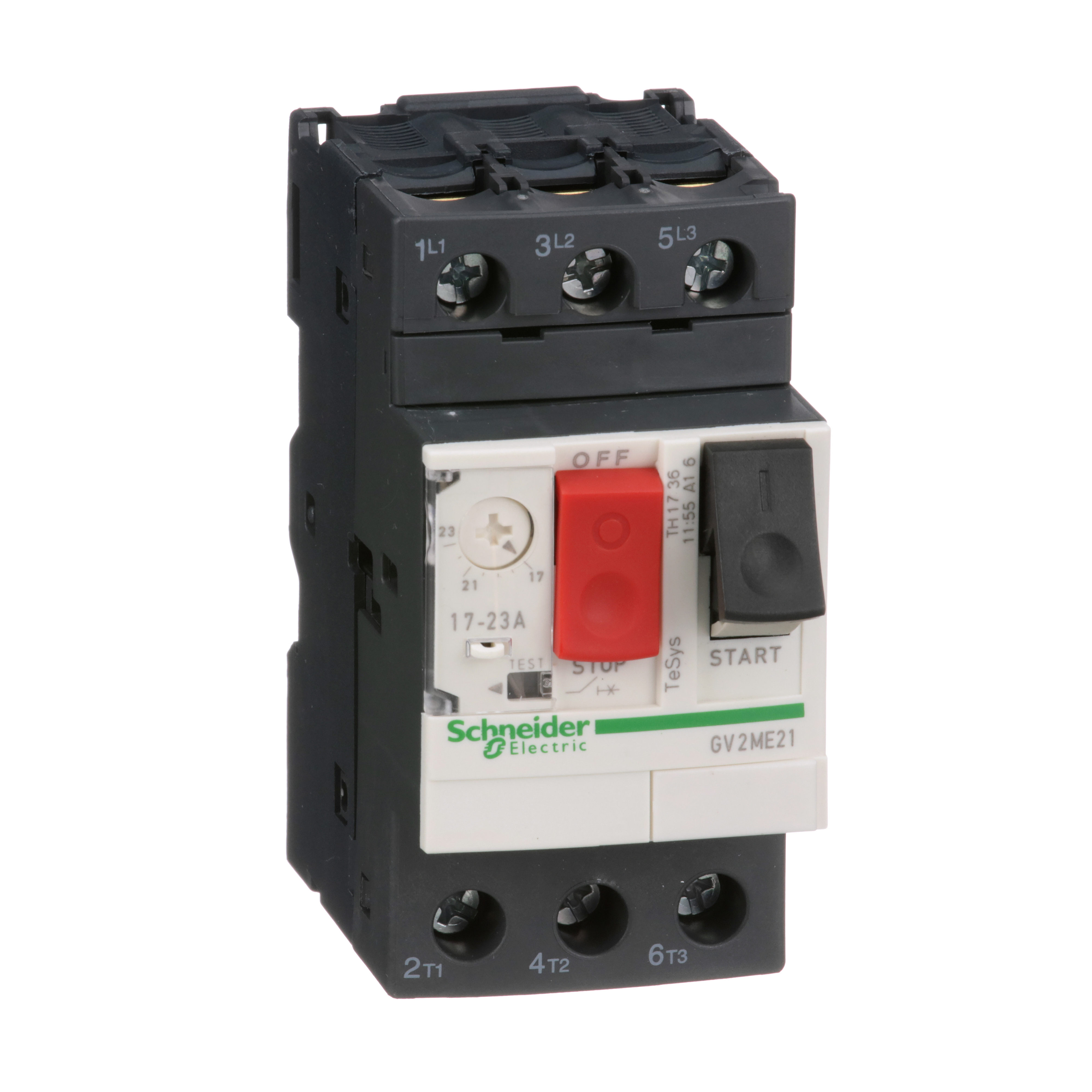 Schneider TeSys GV2 17-23A 3 Pole Thermal Magnetic Motor Circuit Breaker