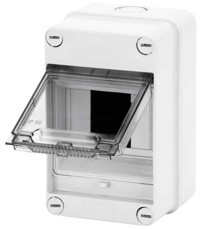 Gewiss 4 Module Insulated Surface Mounting Enclosure IP55