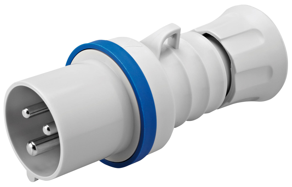 Gewiss 32A 2P+E 240V Blue Plug IP44