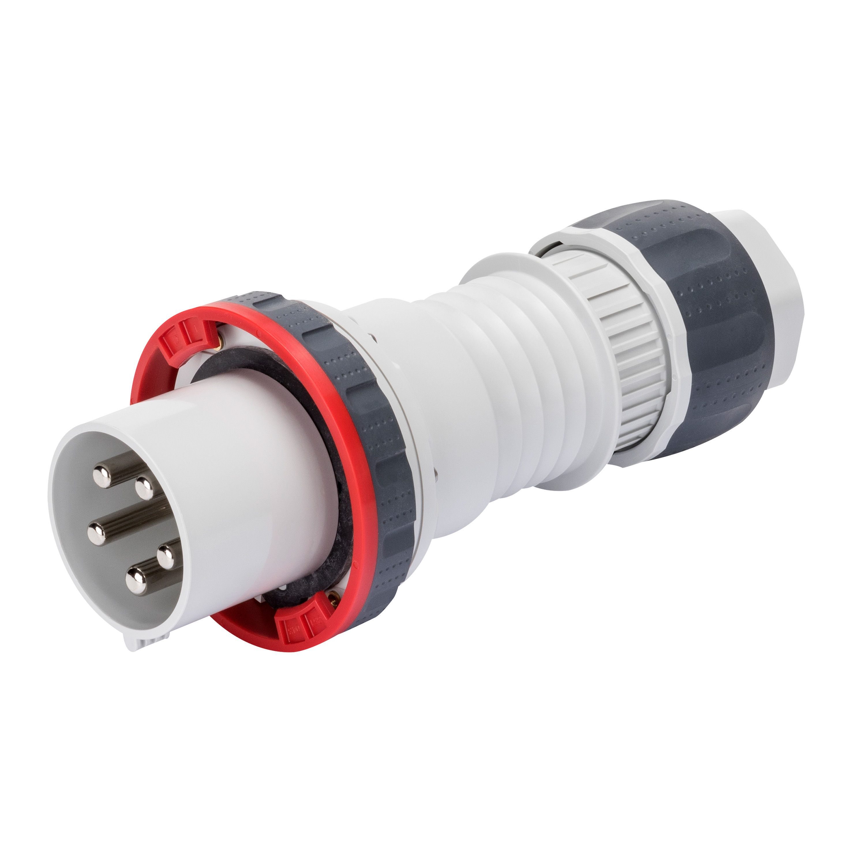 Gewiss 125A 3P+N+E 415V Red straight Plug IP67