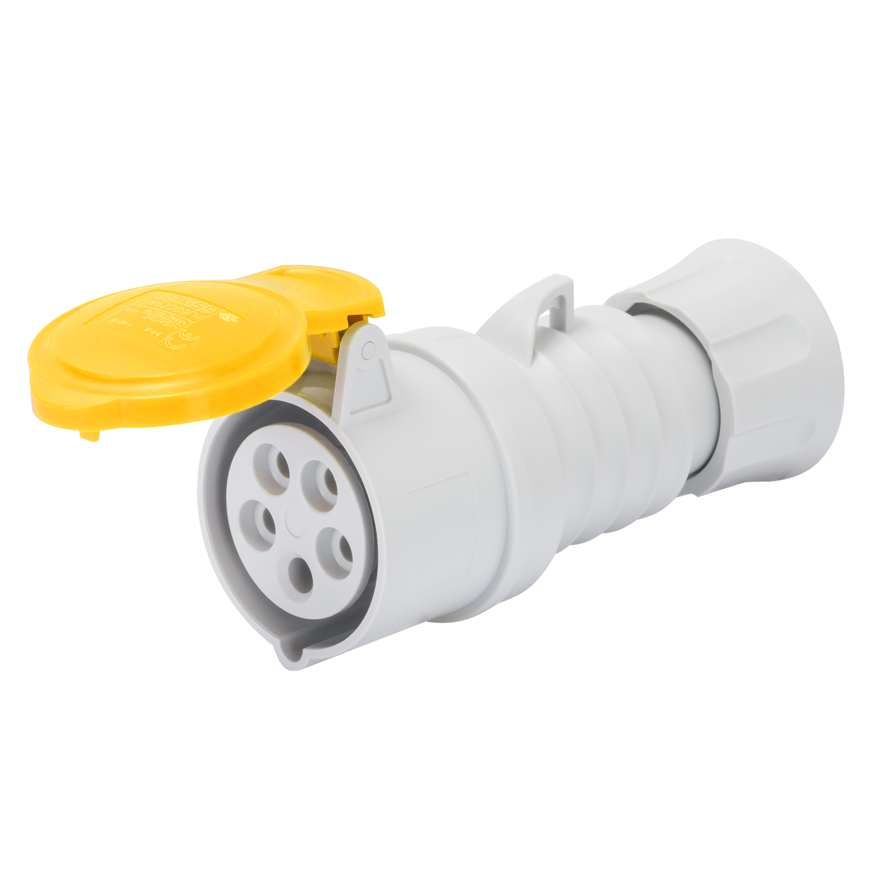 Gewiss 32A 2P+E 110V Yellow Coupler IP44