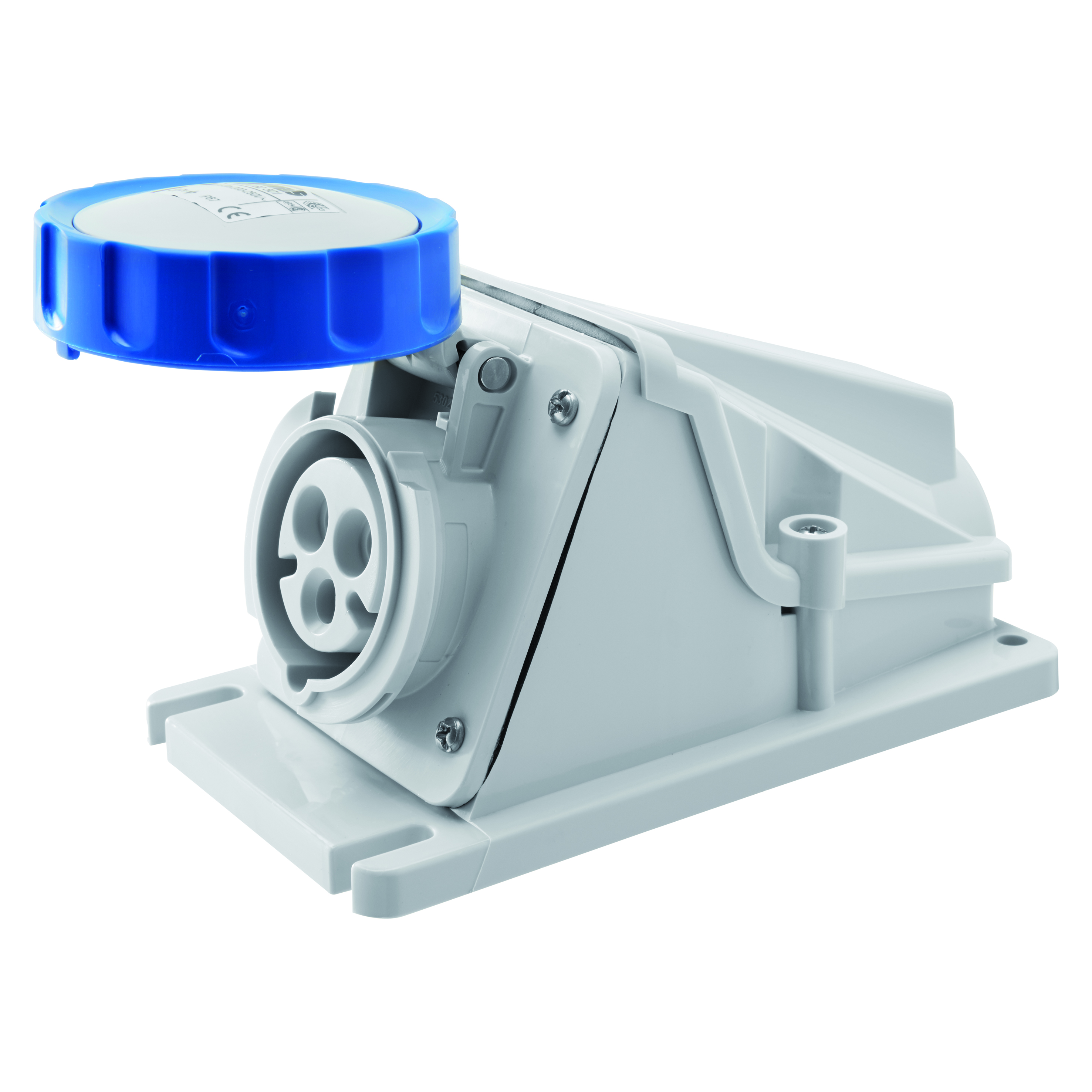 Gewiss 16A 2P+E 240V Blue Wall Socket IP67