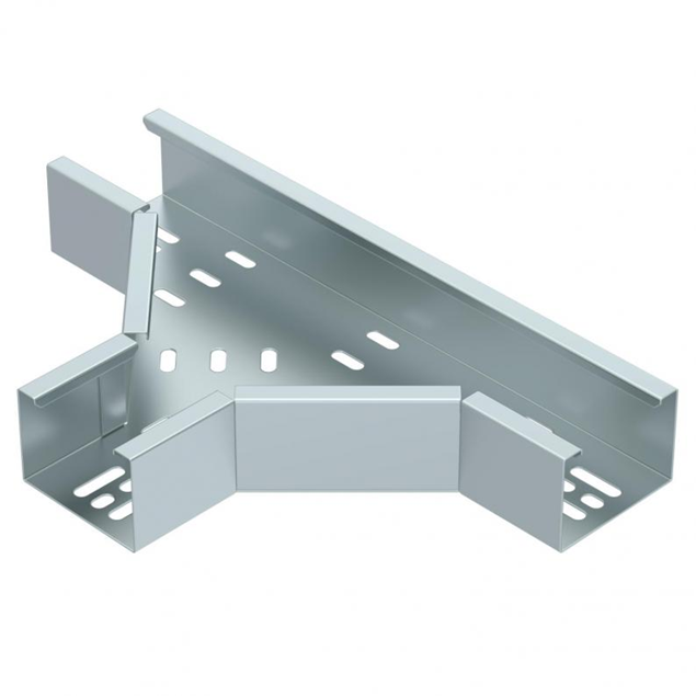 Trench Heavy Duty 75mm Flat Tee 25mm Return Flange - Pre Galvanised