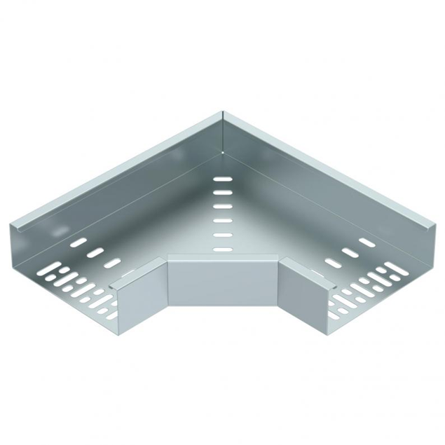 Trench Heavy Duty 150mm Flat Bend 50mm Return Flange - Pre Galvanised