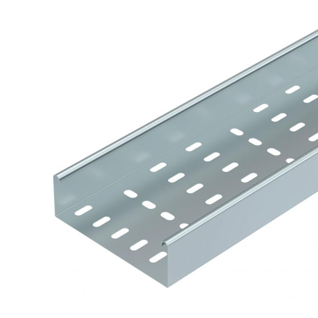 Trench Heavy Duty 150mm Cable Tray 50mm Return Flange - Pre Galvanised (3m Length)