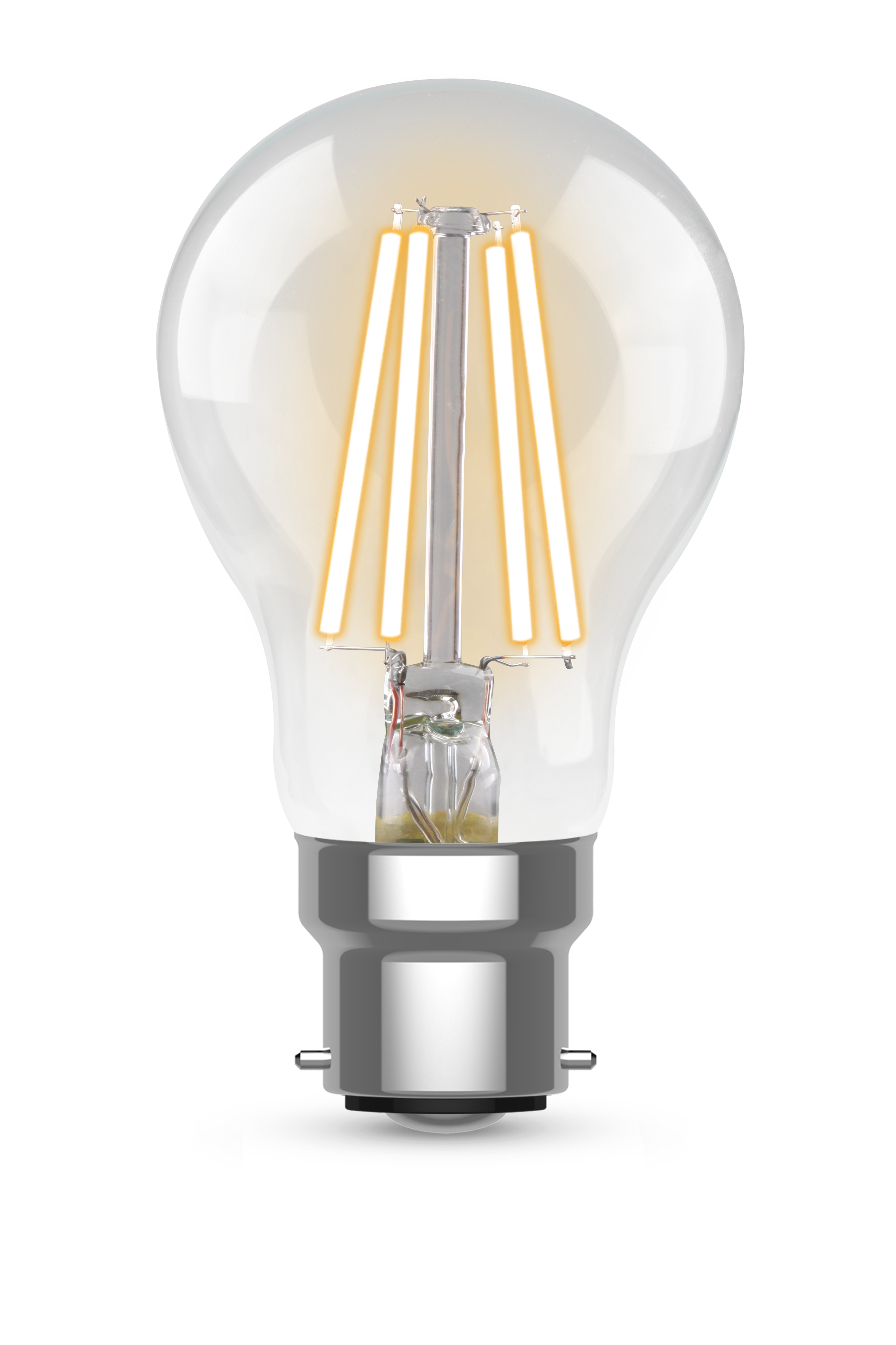 Kosnic 525lm 2.5W B22 LED Non Dimmable High Effiicient GLS A60 Filament Lamp 3000K
