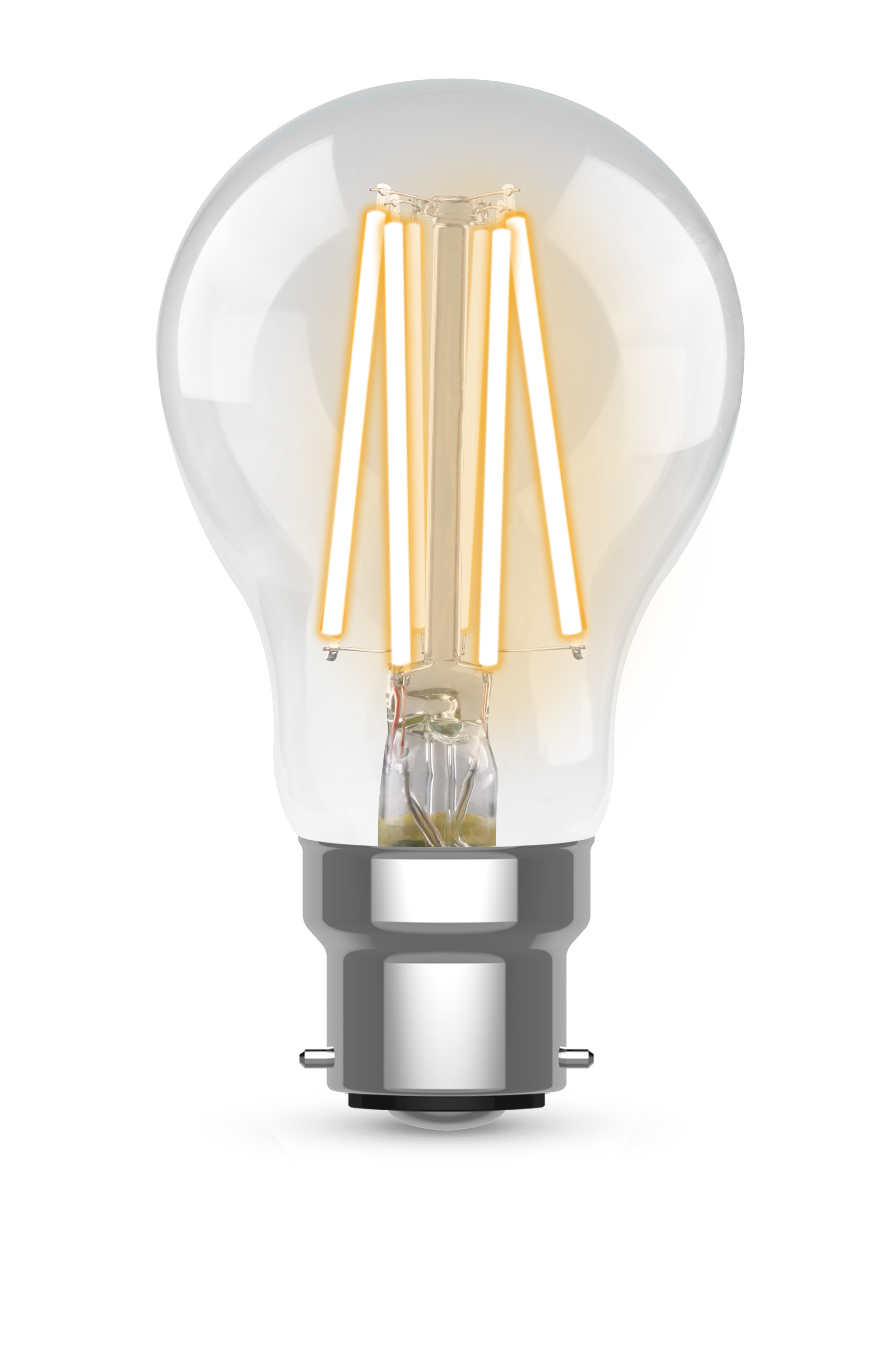 Kosnic 1055lm 4.9W B22 LED Non Dimmable High Efficient GLS A60 Filament Lamp 3000K