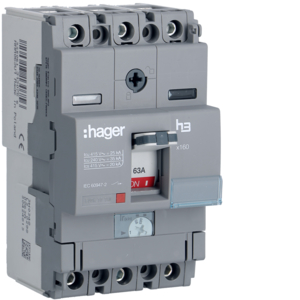 Hager 63A TP 25kA MCCB