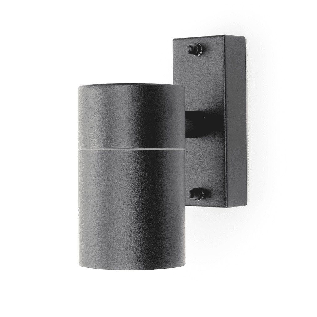 Hispec Coral 1x35W GU10 IP44 Fixed Wall Down Light Grey (Lamp not Included)