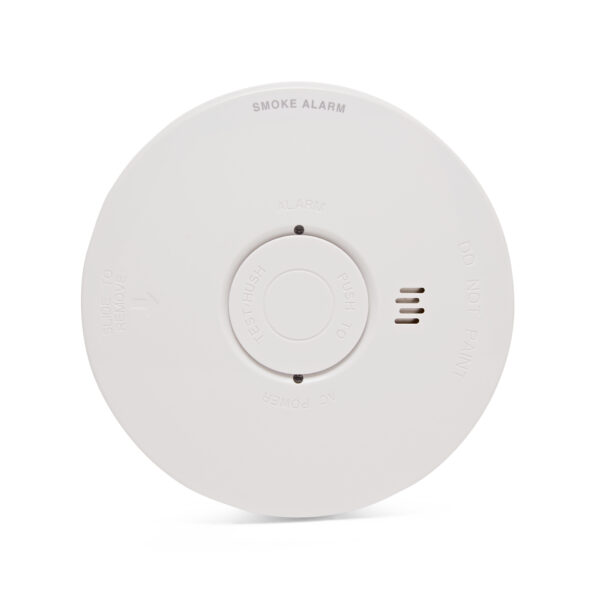 Hispec Pulse Mains Optical Smoke Detector with 10 Year Lithium Battery Backup