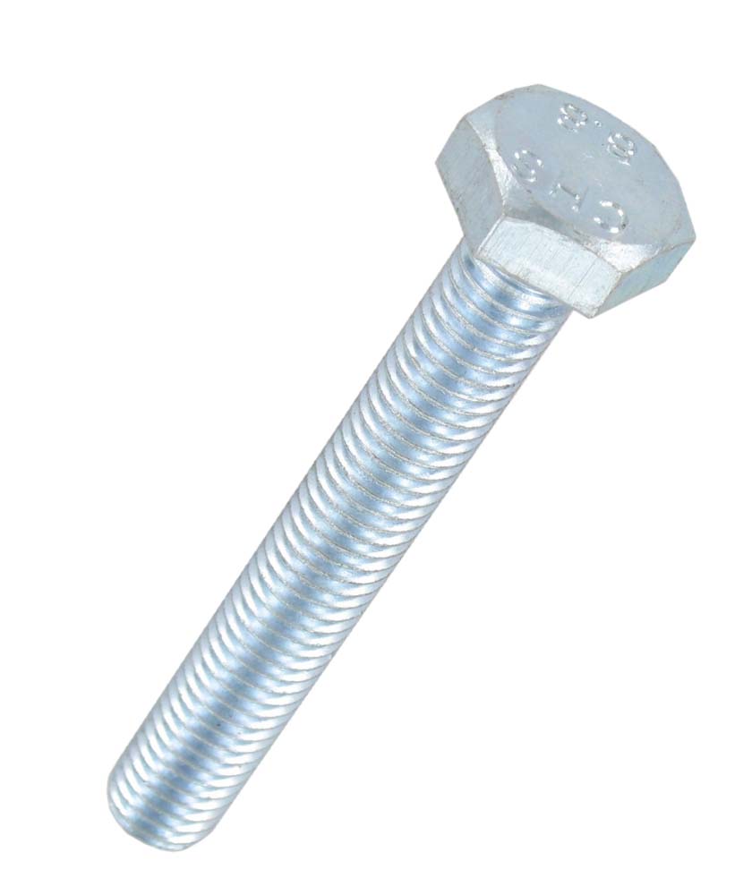 Deligo M12 x 35mm Bright Zinc Plated Hex Steel Set Screw