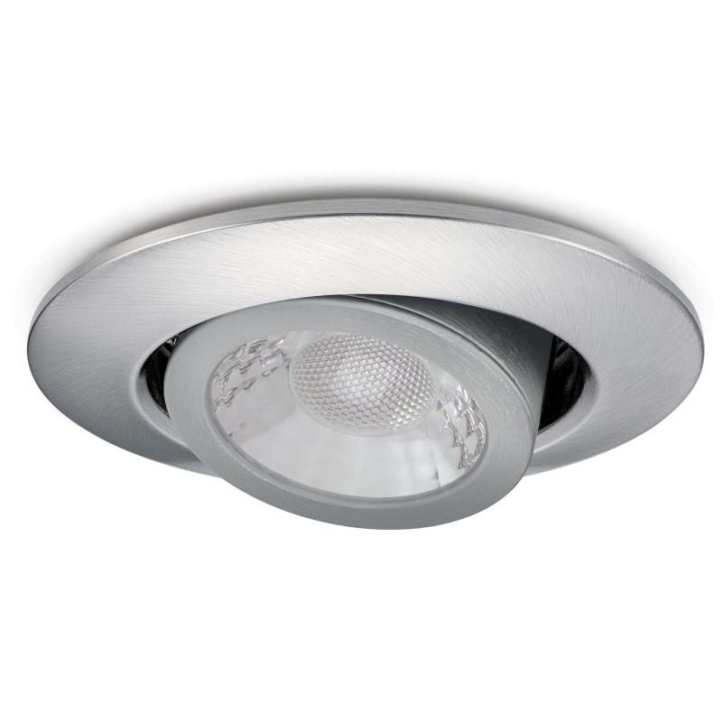 JCC V50 Pro Tilt 6W IP65 Fire Rated LED Downlight Brushed Nickel 3000/4000k