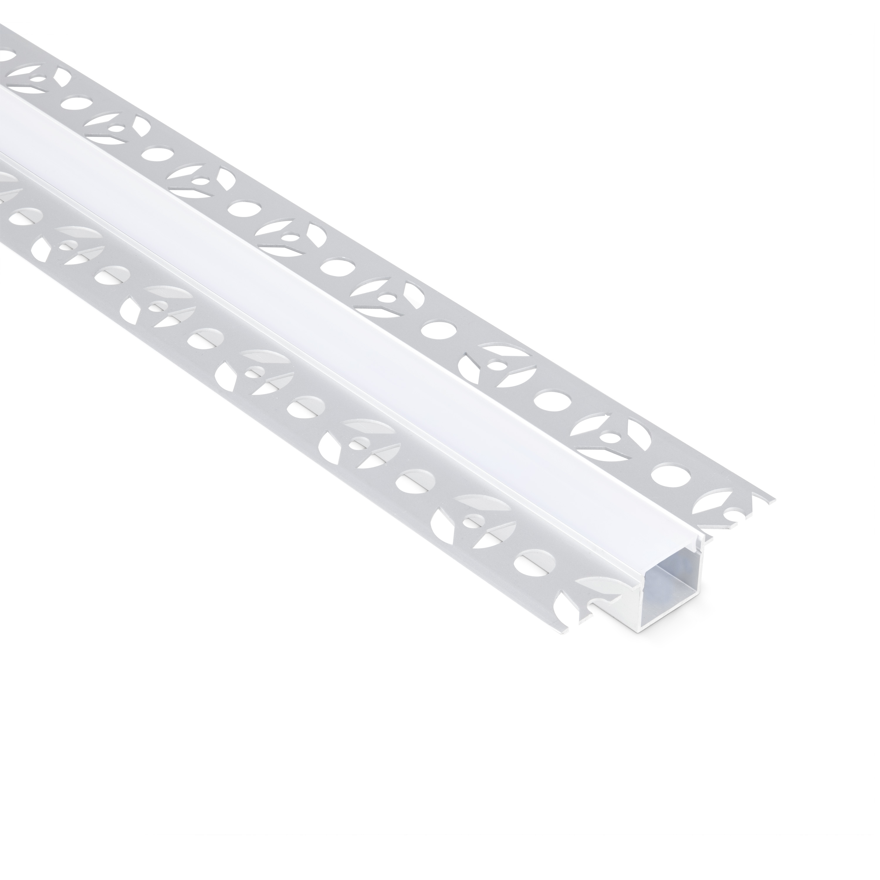 JCC Silver Plaster In Aluminium Profile with Opal Diffuser (2m Length)