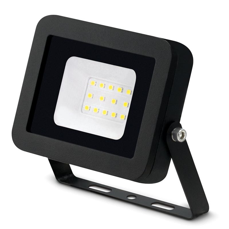 JCC 10W 1000lm IP65 LED Floodlight Black 4000K