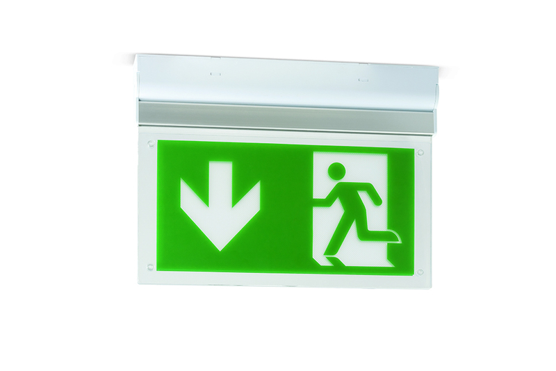 JCC 25lm 3W LED Emergency Exit Wall Blade Self Test 6000K
