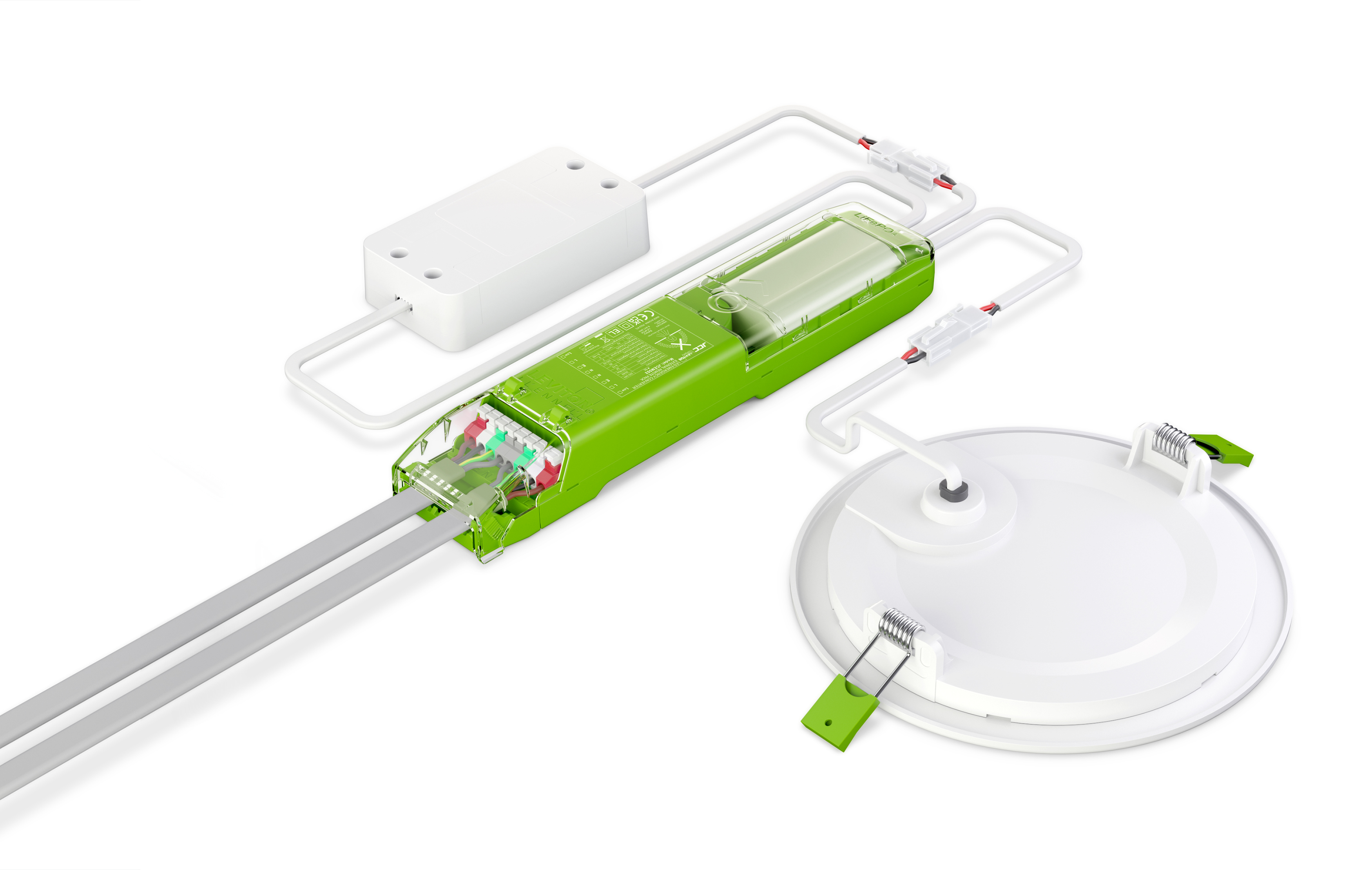 JCC 2W IP20 Emergency Remote Pack For Skytile & Skydisc Fittings