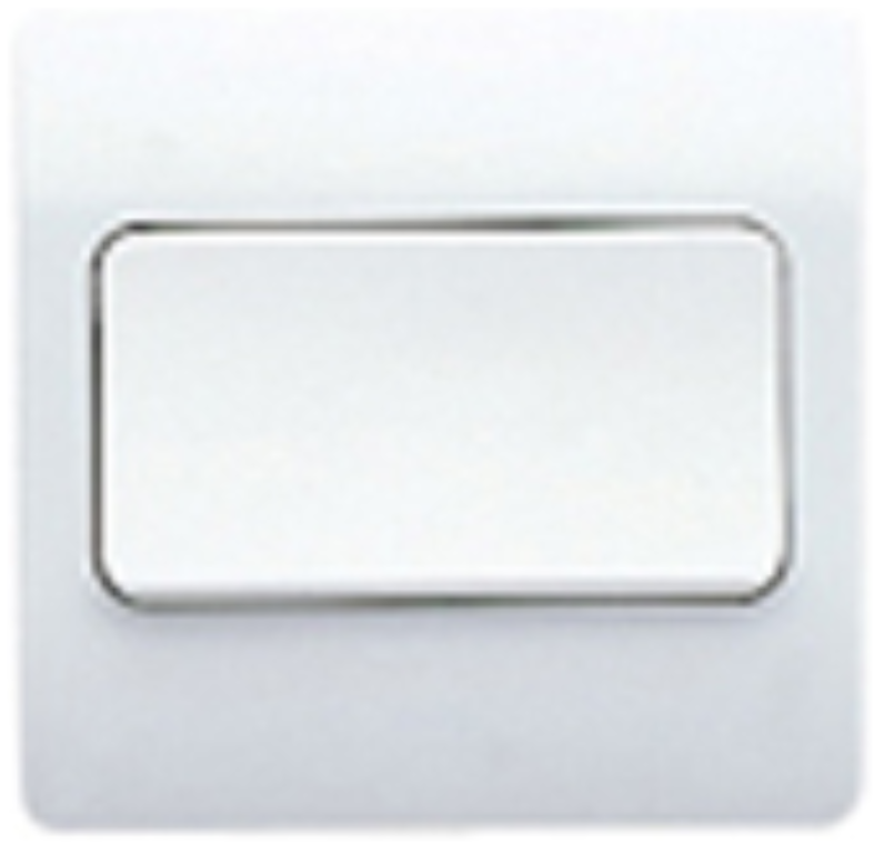 MK Logic Plus 10A 1 Gang 2 Way Plate Switch With Wide Rockers White