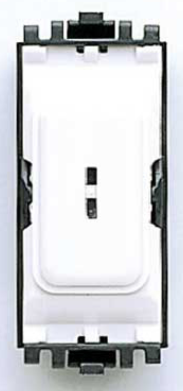MK Grid 20A 2 Way Key Switch Module White