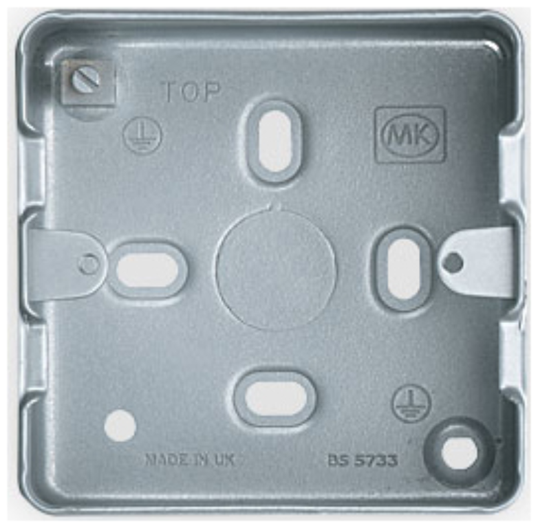 MK Grid 1-2 Gang Steel Knockout Surface Box