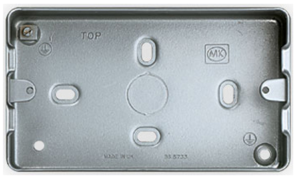 MK Grid 3-4 Gang Steel Knockout Surface Box