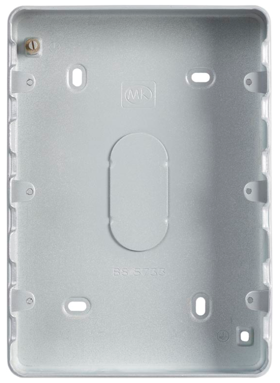MK Grid  9-12 Gang Steel Knockout Surface Box