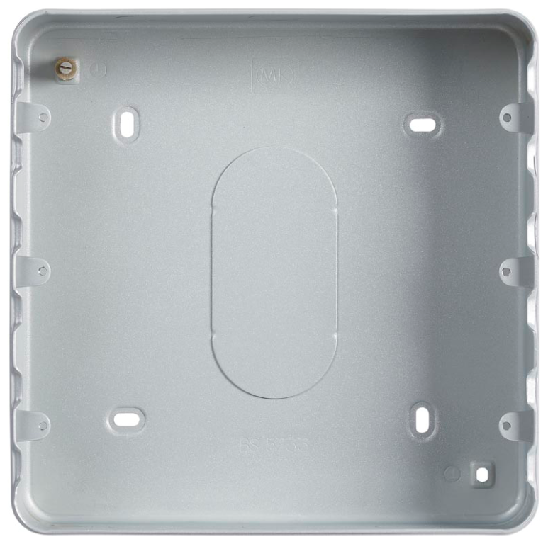 MK Grid 18 Gang Steel Knockout Surface Box