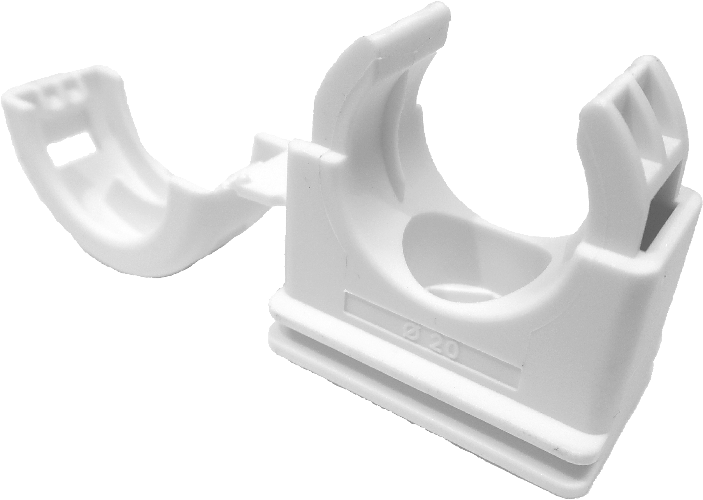 Koreflex 25mm Conduit Hinged Lided Clip White