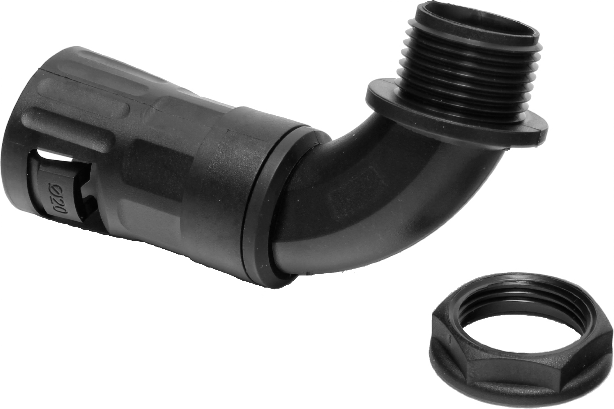 Koreflex 25mm Threaded 90 Degree Elbow IP66 Black