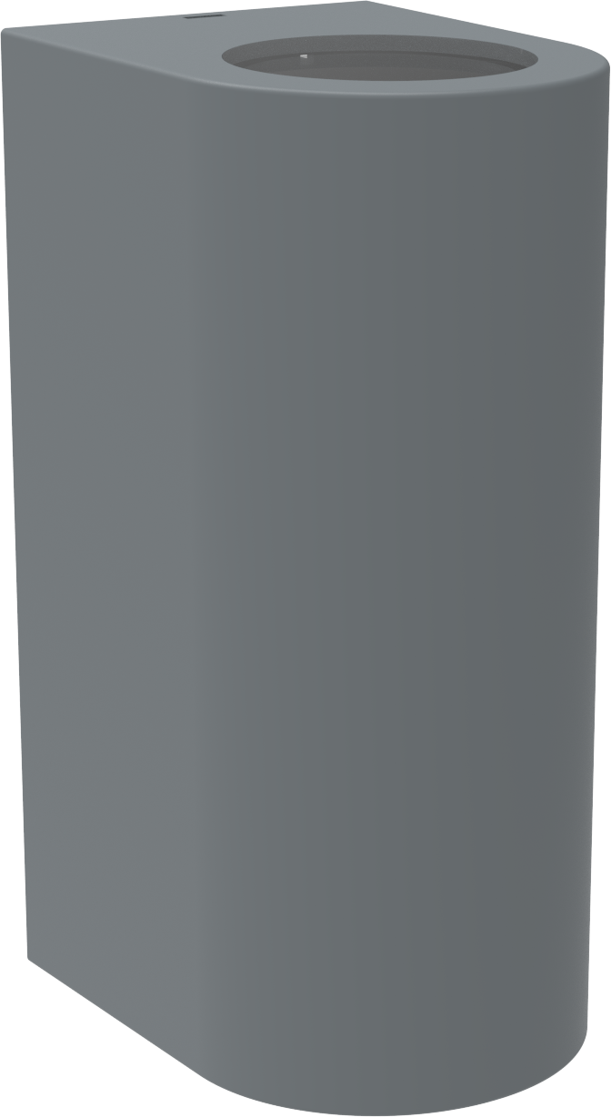 Kosnic Komi Round Twin GU10 Non Corrosive Up/Down Wall Light Grey