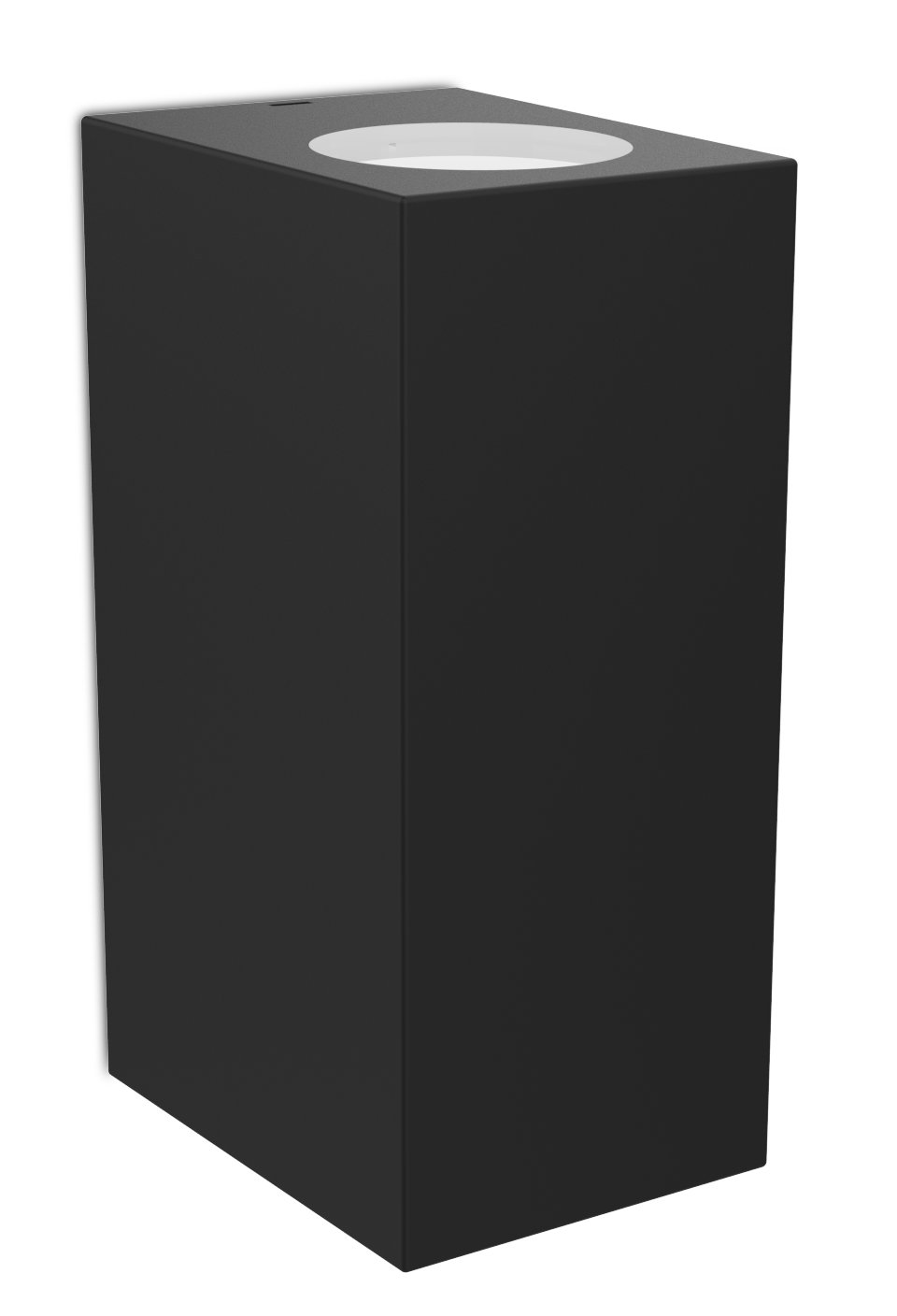 Kosnic Komi Square Twin GU10 Non Corrosive Up/Down Wall Light Black