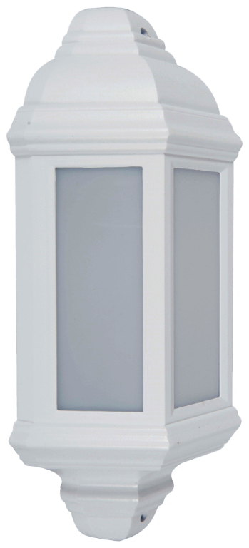 KSR 400lm 10W LED Half Lantern White IP44 4000K