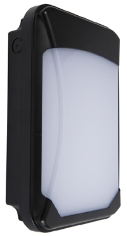 KSR 15W CCT Wall Pack Polycarb Bulkhead Black IP65 3000/4000/6000K 1013/1143/1043llm