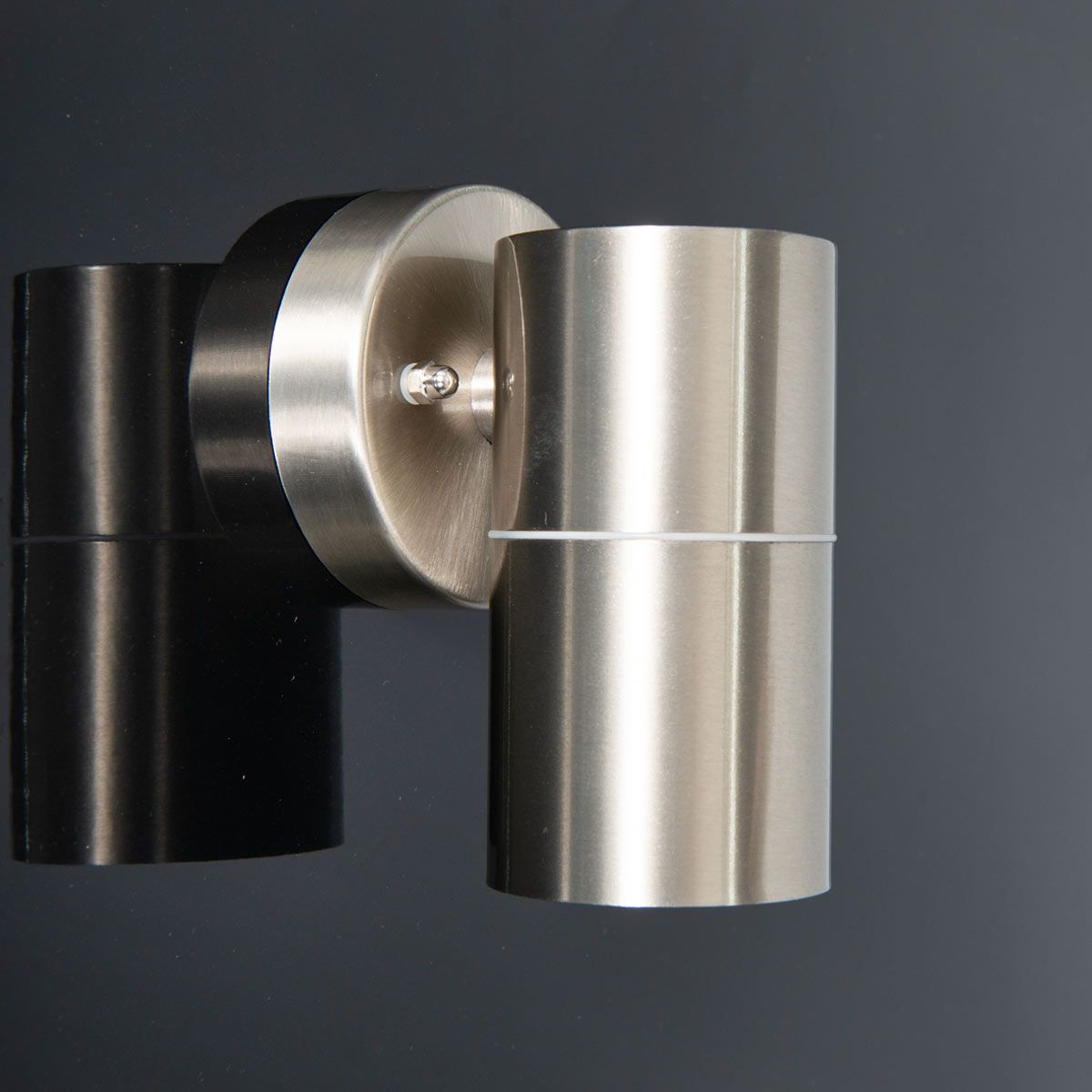 KSR Luso II 1x35W GU10 IP44 Fixed Stainless Steel Wall Light (Lamp not Included)