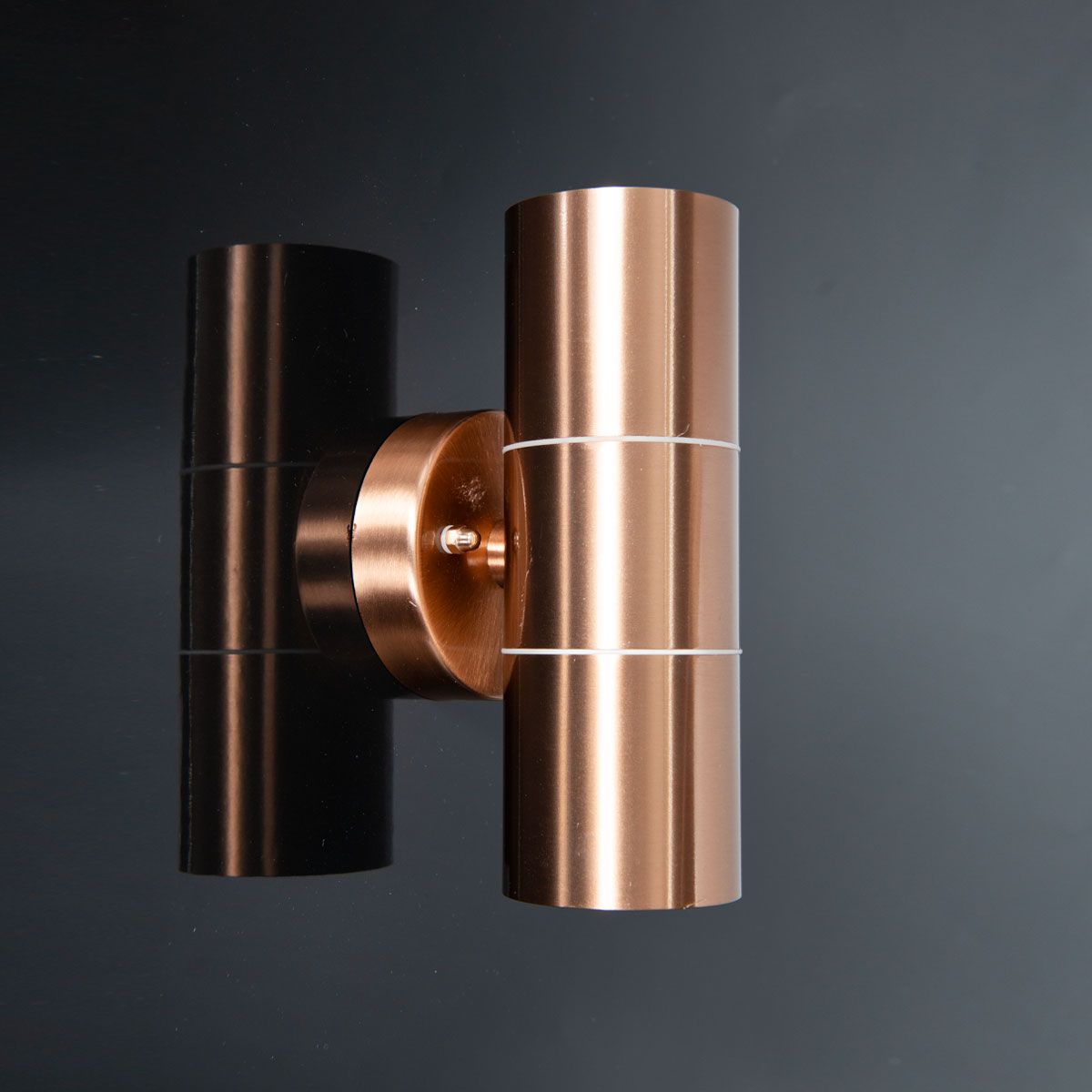 KSR Luso II 2x35W GU10 IP44 Fixed Copper Up/Down Wall Light (Lamp not Included)